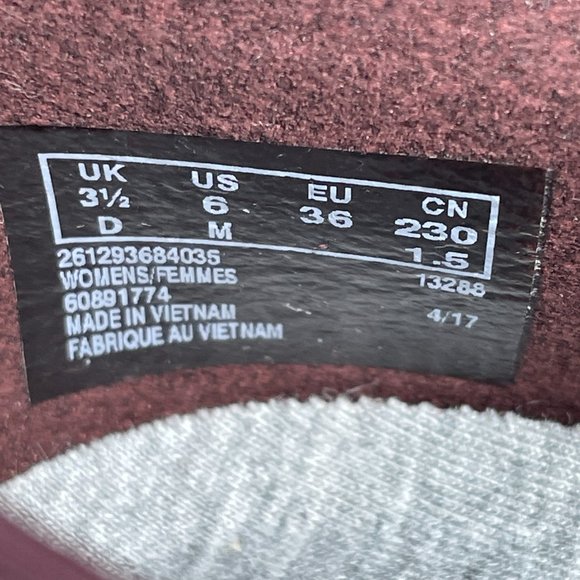 Clarks Caddell Denali Women's Size 6 Shoes Burgundy Zip Comfort Wedge Loafer - Picture 14 of 14